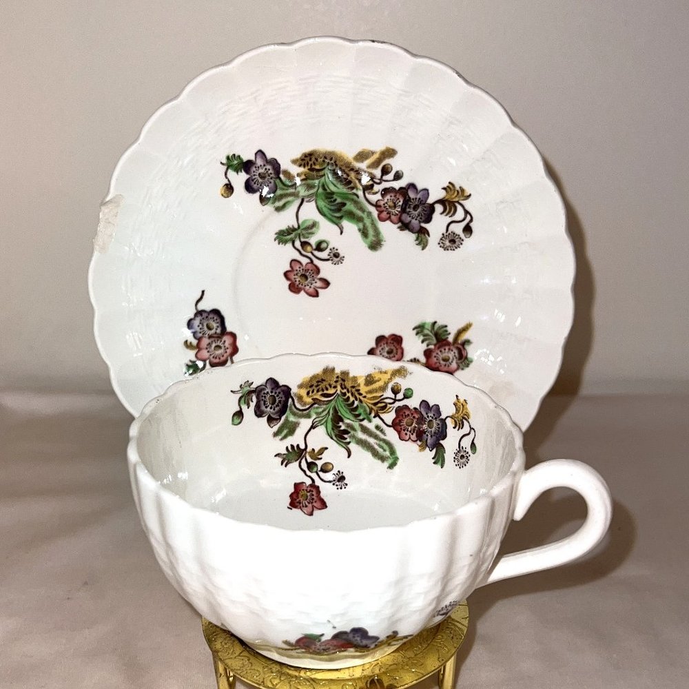 Vintage 1900's Copeland Spode Wicker Lane Cup and Saucer